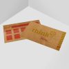 100 Cartão Fidelidade - 48x88mm em Kraft 280g - 4x4 - Sem Enobrecimento - Refile.